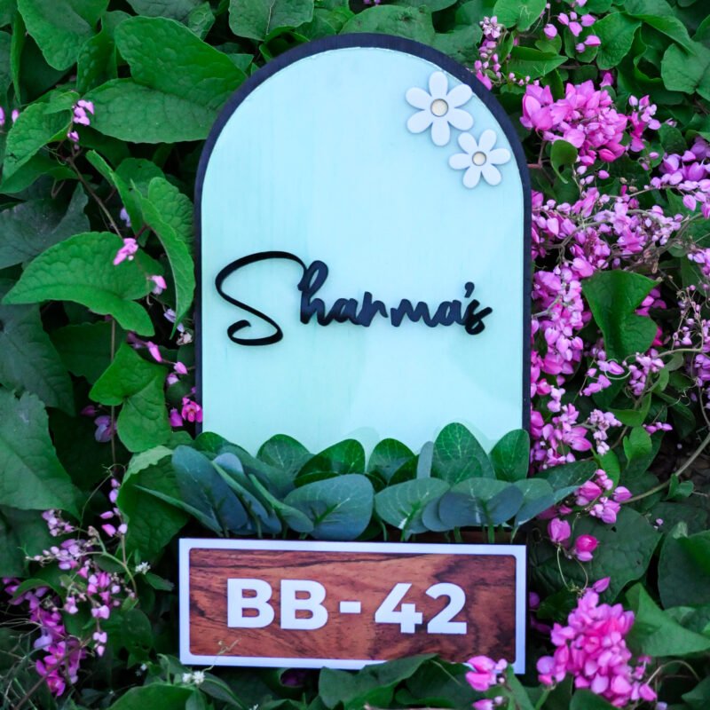 House Name Planter Aqua Green,Maroon,Lavender